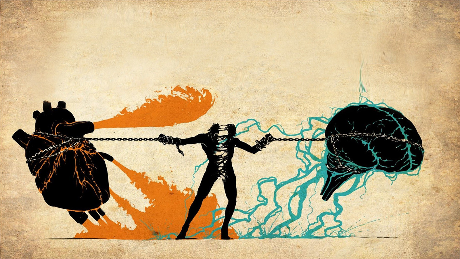 illustration, abstrakt, kunstværk, lyn, brand, hjerne, plakat, anatomi, KUNST, farve, albumcover