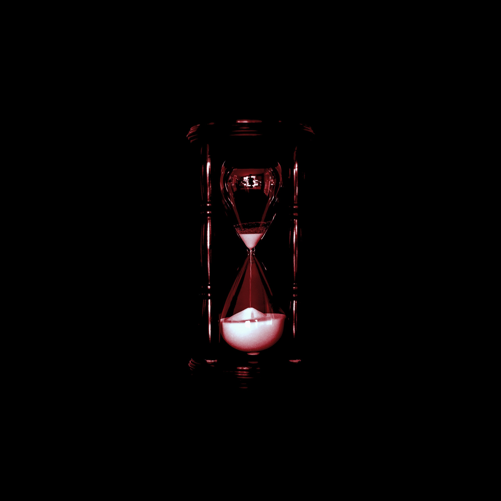 Wallpaper black, dark, sand, red, lantern, glass, time, running