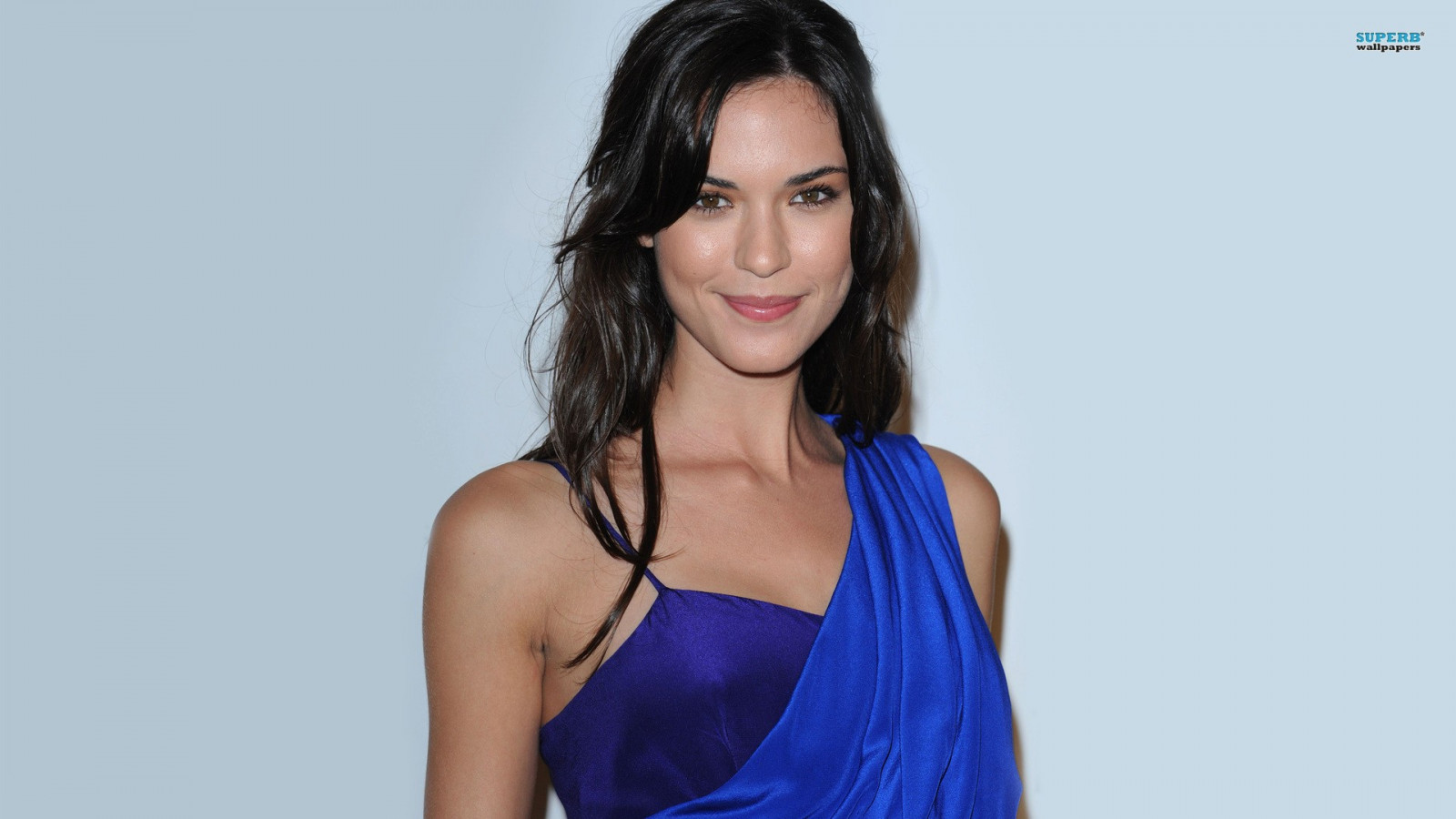 Kvinder, model, Enkel baggrund, langt hår, brunette, fotografering, sanger, kjole, smilende, blå, sort hår, mode, hår, Odette Annable, Person, tøj, supermodel, skønhed, hånd, ben, frisure, Photo shoot, brunt hår, mave, menneskelige legeme, lår