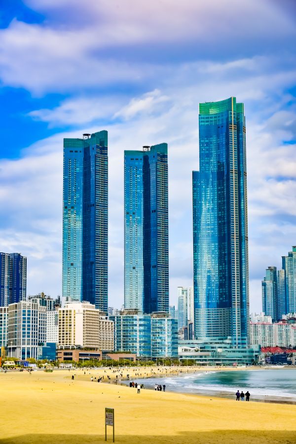 Busan,South Korea,building,sea foam,landscape,skyscraper