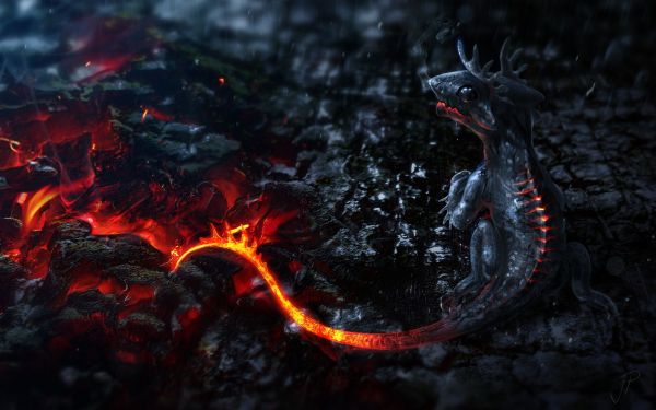 1920x1200 px,CG,3D,animals,ART,coals
