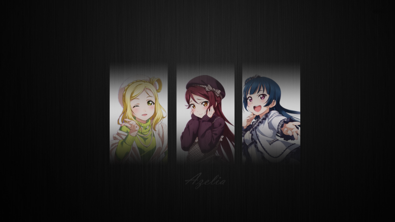 black, illustration, Love Live, ART, darkness, gray black, illustration, Love Live, ART, darkness, gray