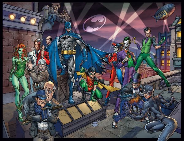 Batman,Catwoman,Harley Quinn,Joker,Penguin DC Comics,Poison Ivy