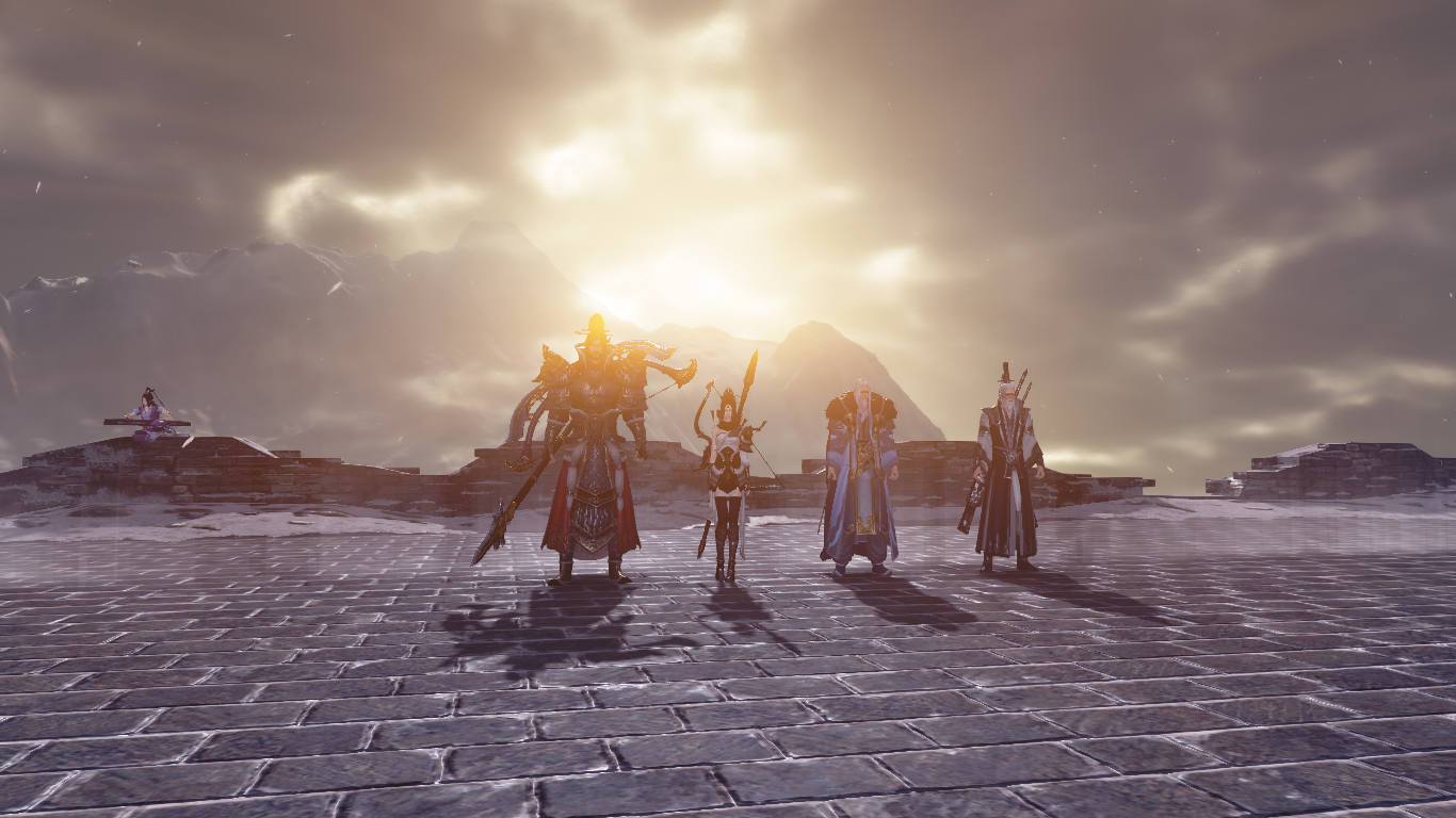 tempel, sollys, solnedgang, hav, Kina, solopgang, gamere, aften, morgen, horisont, Wuxia, Sky, vejr, daggry, bølge, skærmbillede, atmosfærisk fænomen