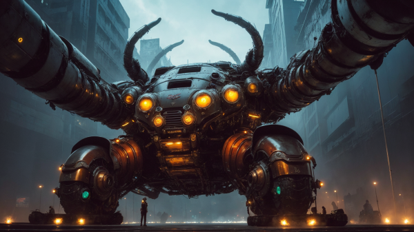 Stable Diffusion,futurism,futuristic,science fiction,post apocalypse,robot