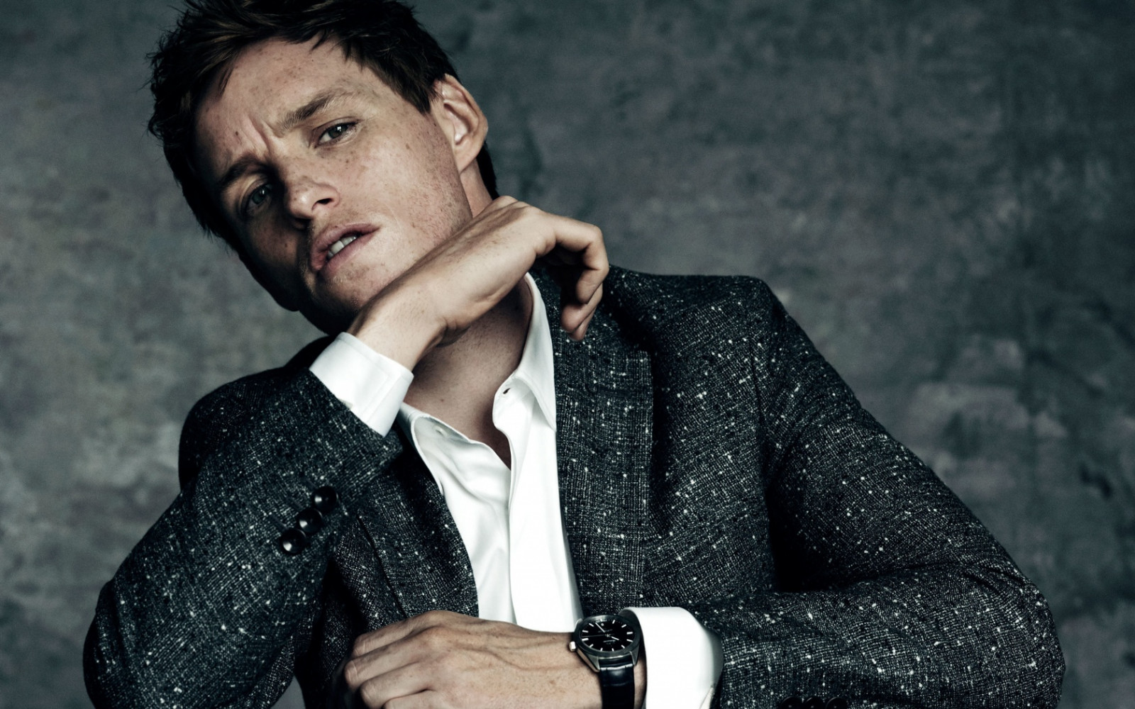 hodinky, herec, zpěvák, Gentleman, bunda, košile, Osoba, zpěv, zábava, Eddie Redmayne, styl, focení