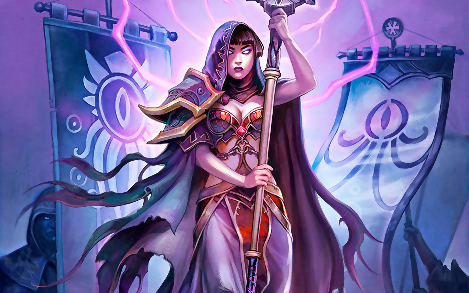 ilustrare, anime, benzi desenate, mitologie, Hearthstone, soapte de zei vechi, captură de ecran, tapet de calculator