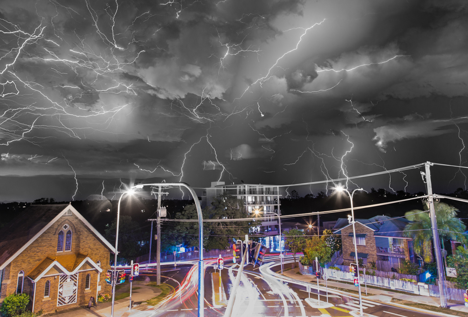 panoráma města, noc, fotografování, Blesk, bouřka, hrom, elektřina, světlo, Krásná, počasí, úžasný, tma, canon6d, canonaustralia, seeaustralia, australiagram, iggreatpics, shareyourparadise, thisisqueensland, momentcaptured, visitbrisbane