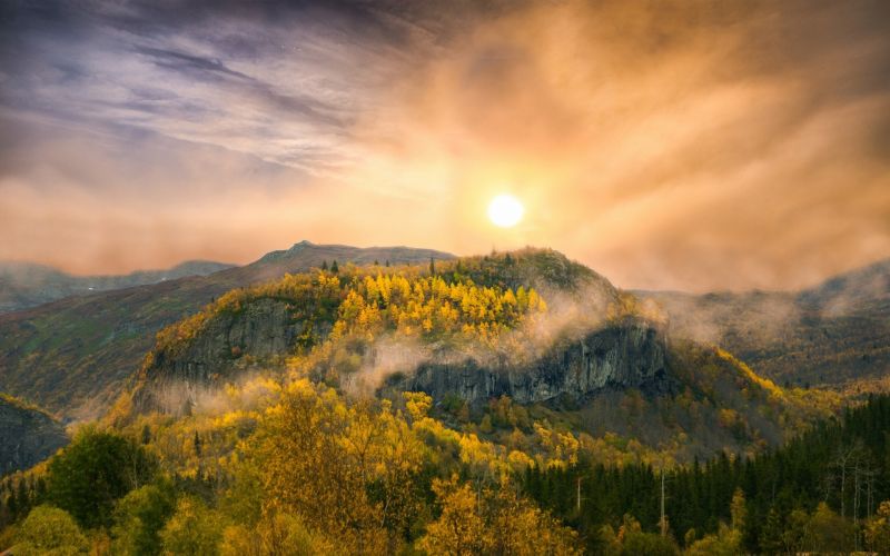 1920x1200 px, mraky, les, krajina, hora, podzim 1920x1200 px, mraky, les, krajina, hora, podzim