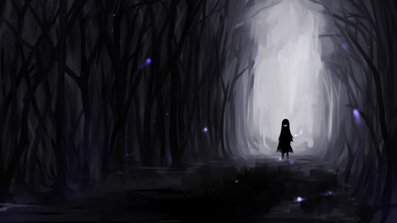 fák, fantasy art, jég, pálya, fény, éjszaka fák, fantasy art, jég, pálya, fény, éjszaka