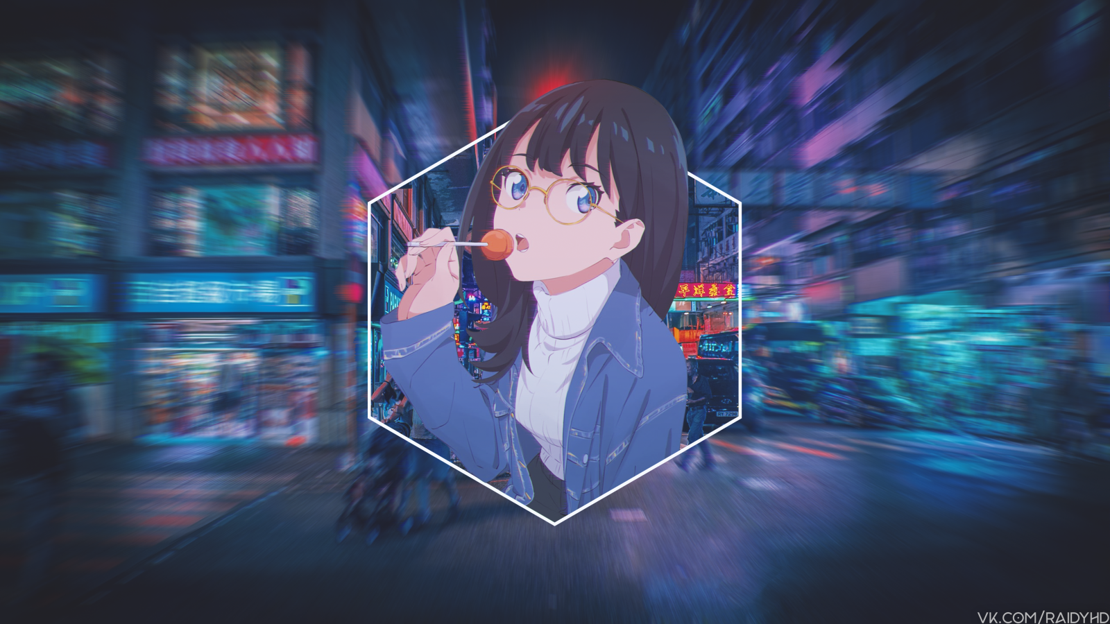 Wallpaper : gadis anime, picture in picture, Takarada ...