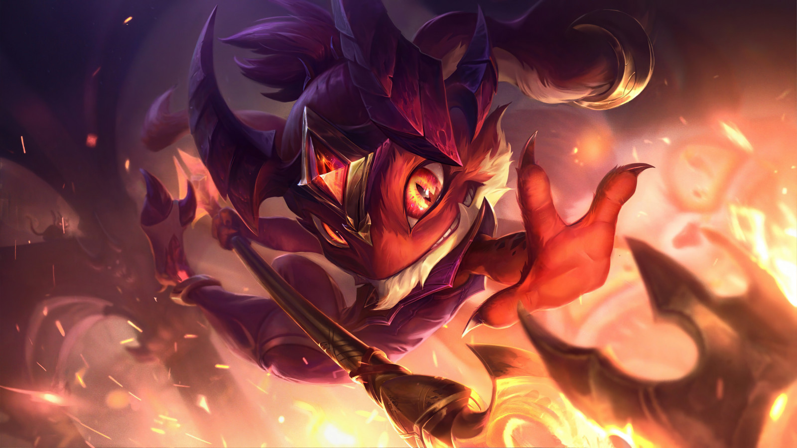 วอลเปเปอร์ : ปีศาจ, Fizz League of Legends, ปลา, วันฮาโลวีน, League of