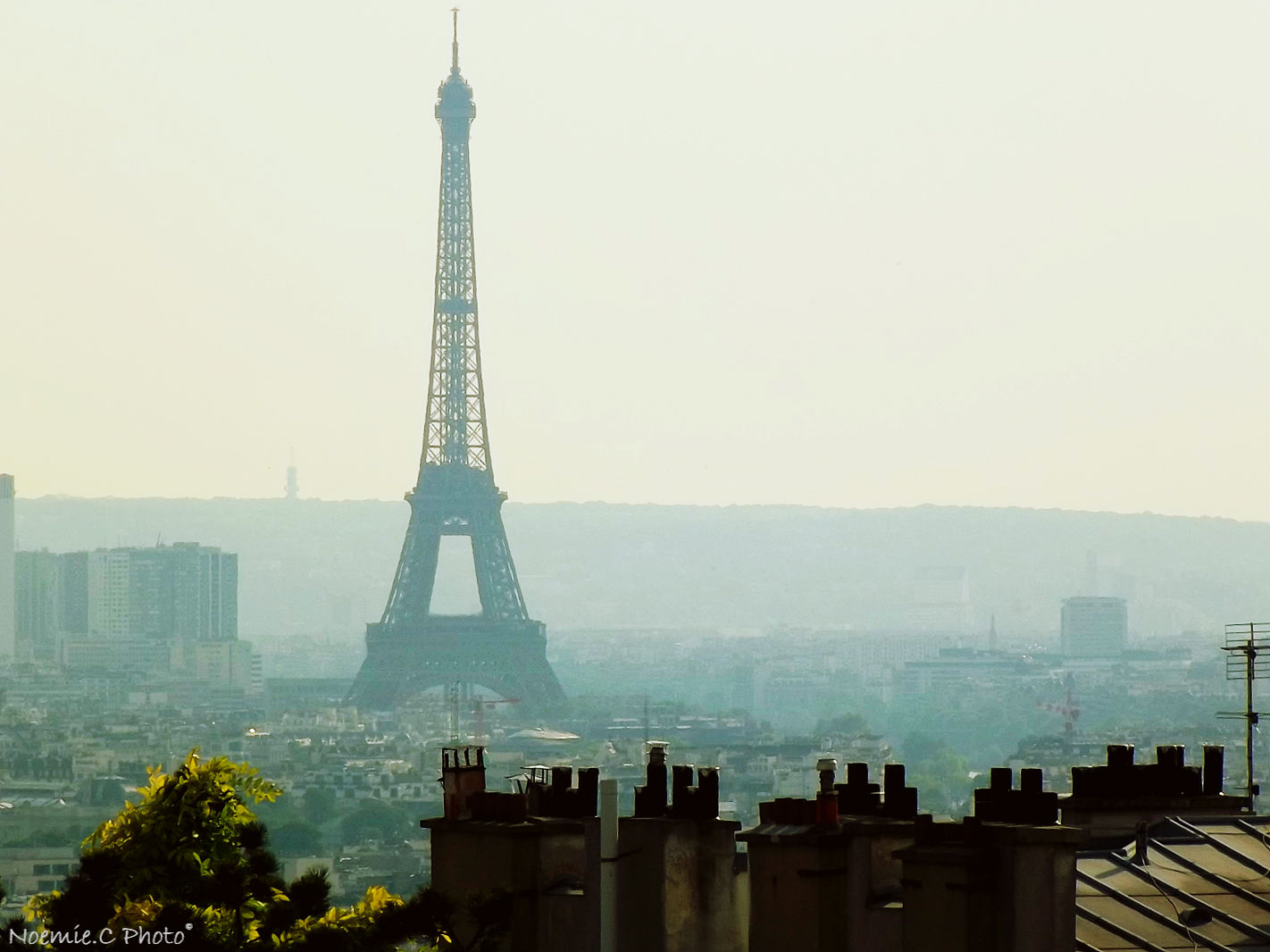 landskab, by, bybilledet, by-, bygning, himmel, skyline, skyskraber, morgen, tårn, horisont, Paris, metropol, dis, paysage, Spir, Sky, træ, toureiffel, huse, ciel, ville, Urbain, arbre, milepæl, dagtimerne, byområde, hovedstadsområde, højhus, outlook, Maisons, toits, forurening