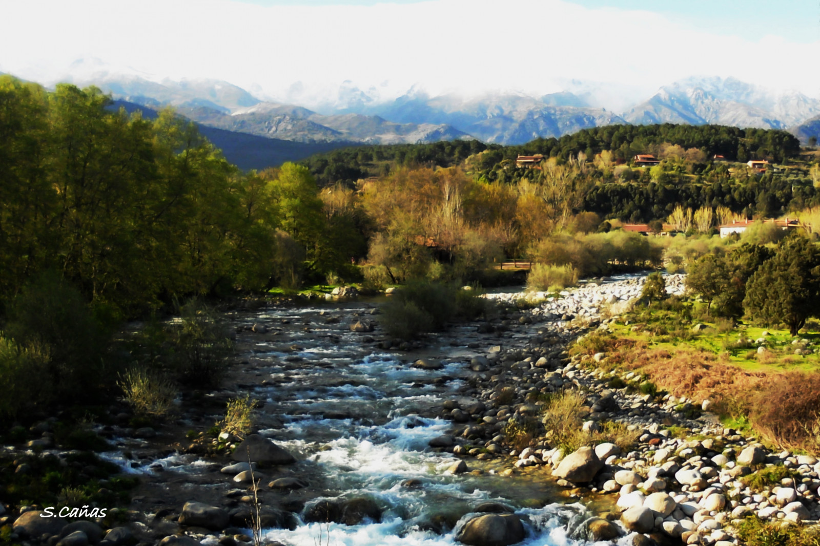 stromy, krajina, kopec, jezero, voda, Skála, Příroda, nebe, kameny, řeka, údolí, Nikon, divočina, proud, banka, mount scenérie, přírodní rezervace, Lake District, strom, hora, rostlina, arboles, agua, vodní tok, vegetace, zátoka, pleso, Piedras, espana, horských reliéf, biome, Extremadura, klesl, Caceres, koryto, arroyo, vodní zdroje, Monta adgredos, plant community, riparian zone, fluvial landforms of streams