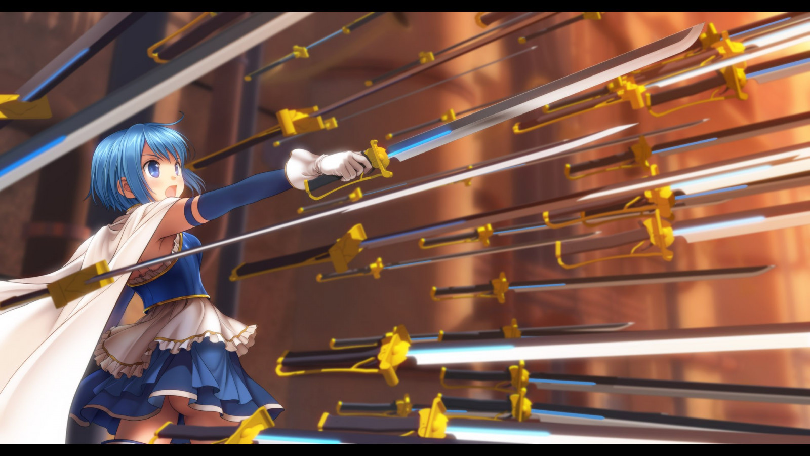 Mahou Shoujo Madoka Magica, Miki Sayaka, struktura, Snímek obrazovky, sportovní dějiště, boxovací ring