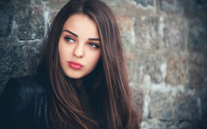 tvář, ženy, model, portrét, oči, dlouhé vlasy tvář, ženy, model, portrét, oči, dlouhé vlasy