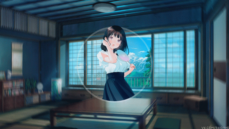 anime, anime girls, picture in picture, Chitanda Eru anime, anime girls, picture in picture, Chitanda Eru