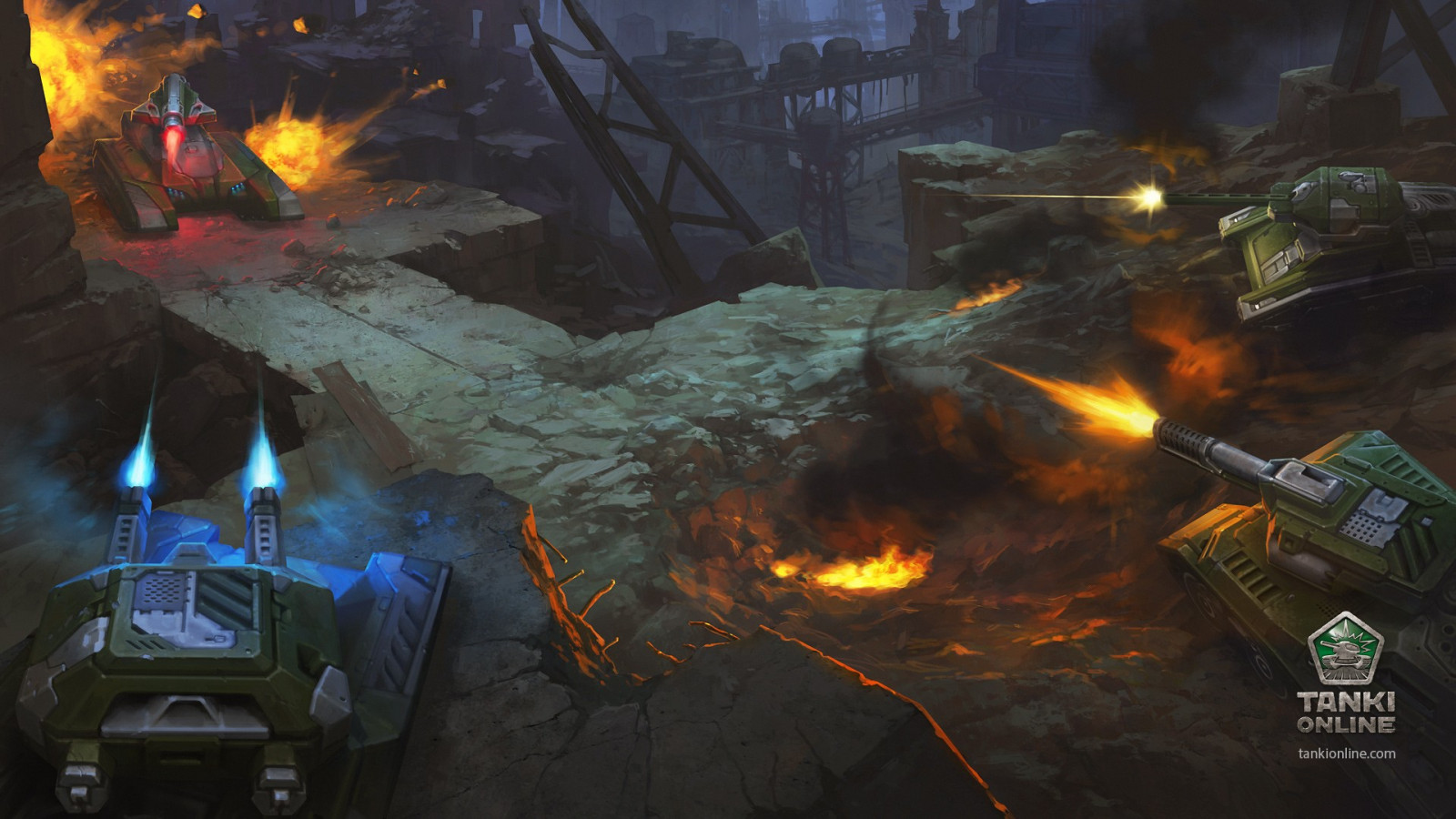 Wallpaper : tank, tanki online, Terrain, games, screenshot, pc game ...