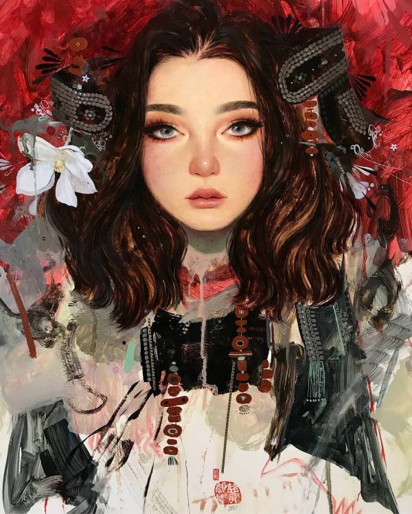 soey milk,painting