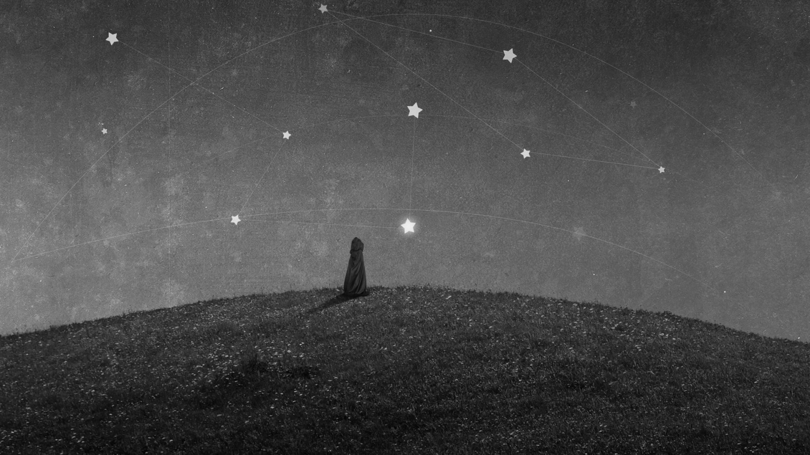 Černá, černobílý, noc, stín, sníh, hvězdy, měsíční svit, atmosféra, světlo, počasí, tma, atmosférický jev, Atmosféra Země, Černý a bílý, monochromatické fotografování, astronomický objekt