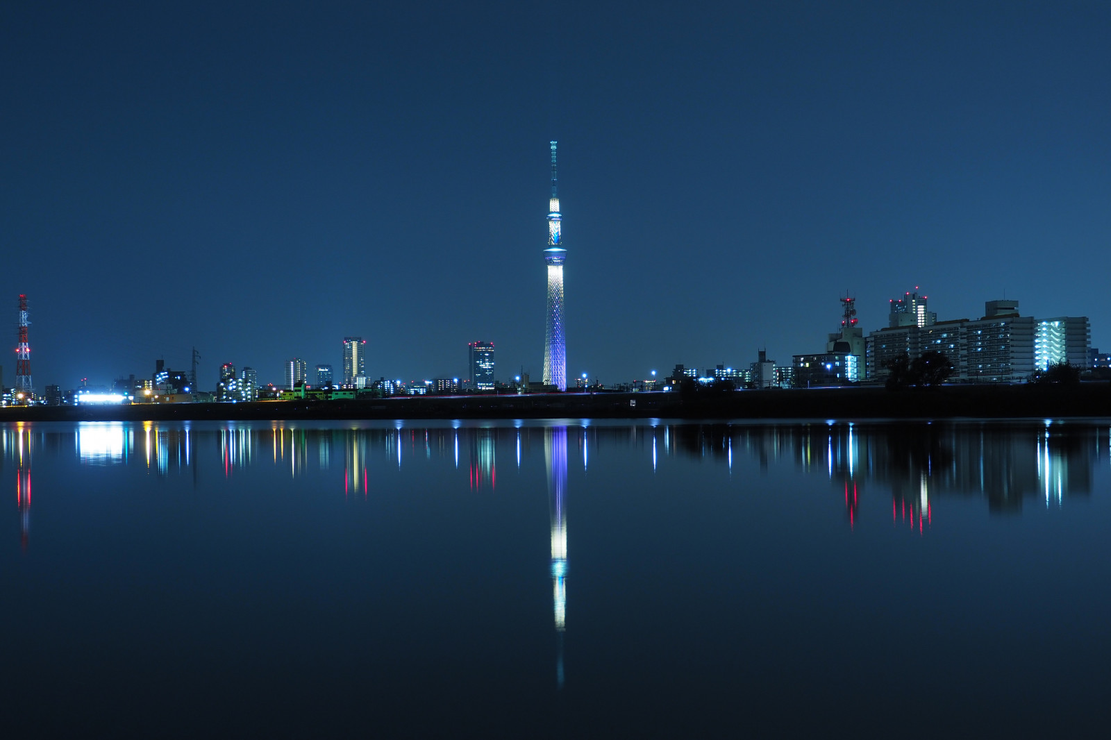 Japan, by, bybilledet, nat, arkitektur, afspejling, skyline, skyskraber, aften, tårn, horisont, skumring, Tokyo, Olympus, Jp, Skytree, lys, daggry, belyst, belysning, milepæl, Tokyo Skytree, Horikiri, mzuiko, Miyabi, OMD, EM5, omdem5, mzuikodigital1250mmf3563, mzuiko1250, em5mark2, omdem5mark2, atmosfære af jord, menneskelig bosættelse