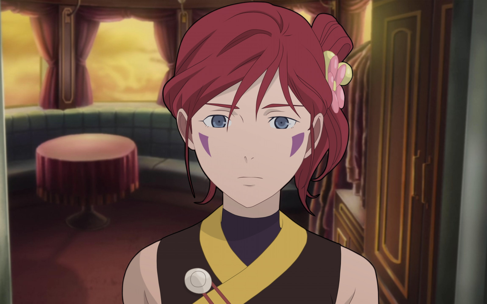 okno, západ slunce, anime, ocas, interiér, umělecká díla, stůl, kreslená pohádka, černé vlasy, vlasy, pusa, chladný, dívka, podivný, momentka, Snímek obrazovky, počítač tapeta, hnědé vlasy, člověk barva vlasů, fiktivní postava, zblízka, mangaka, beletrie, cg artwork