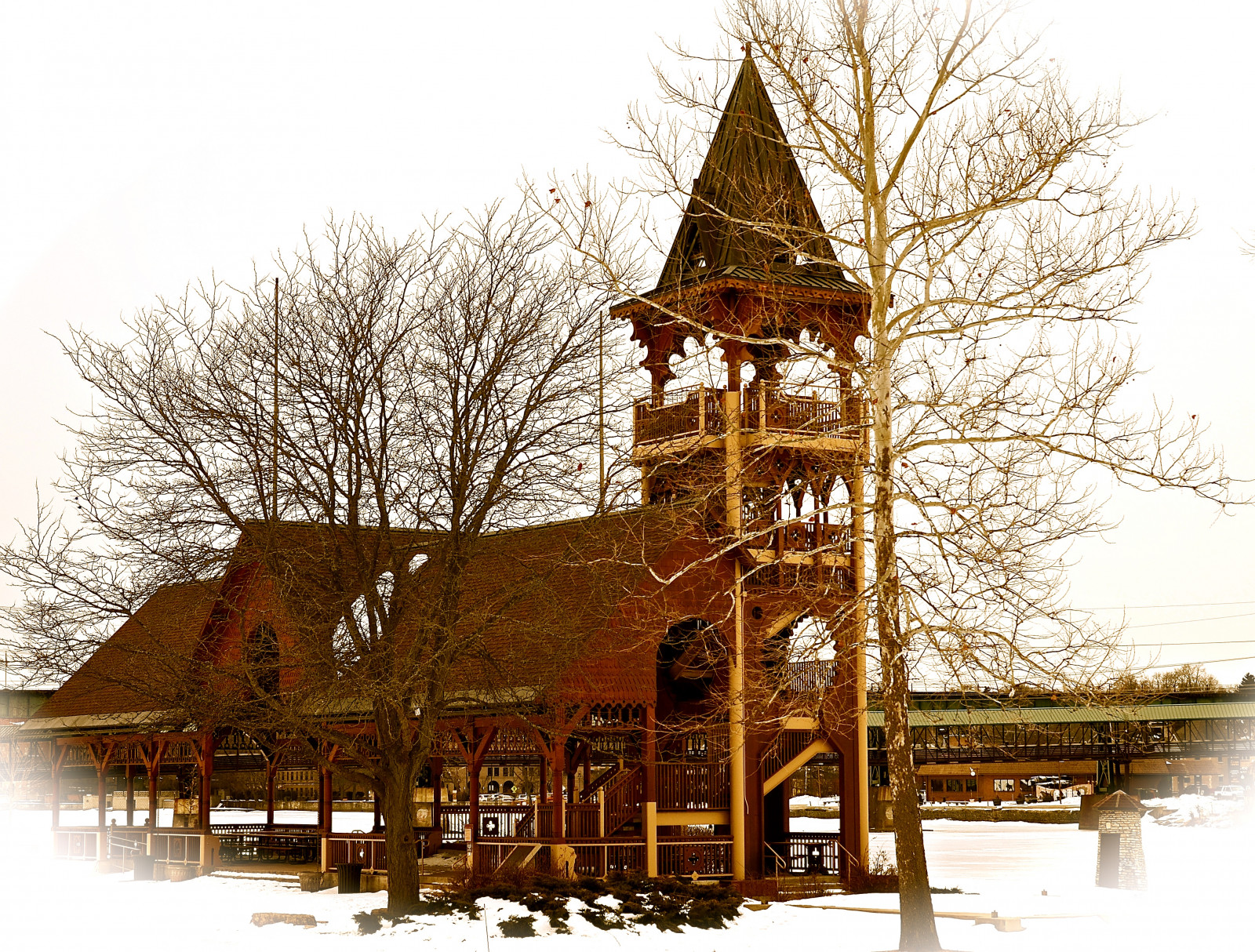 chrám, stromy, budova, park, sníh, zima, led, Studený, věž, most, Nikon, Illinois, 2015, Únor, strom, zamrzlý, il, nikond7000, nikon2485, místo uctívání, srub, kanecounty, foxriver, treebranches, větev stromu, saintcharles, Pottawatomie, pottawatomiepark, frozenfoxriver, saintcharlesparkdistrict, pottawatomiepavillon