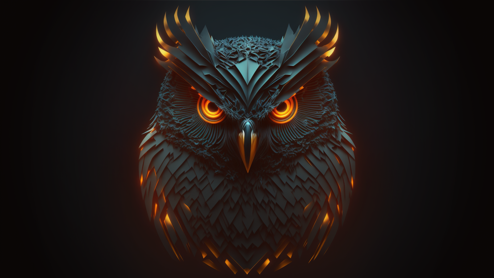 Wallpaper owl, minimalism, digital art 3840x2160 QIUCHENltt