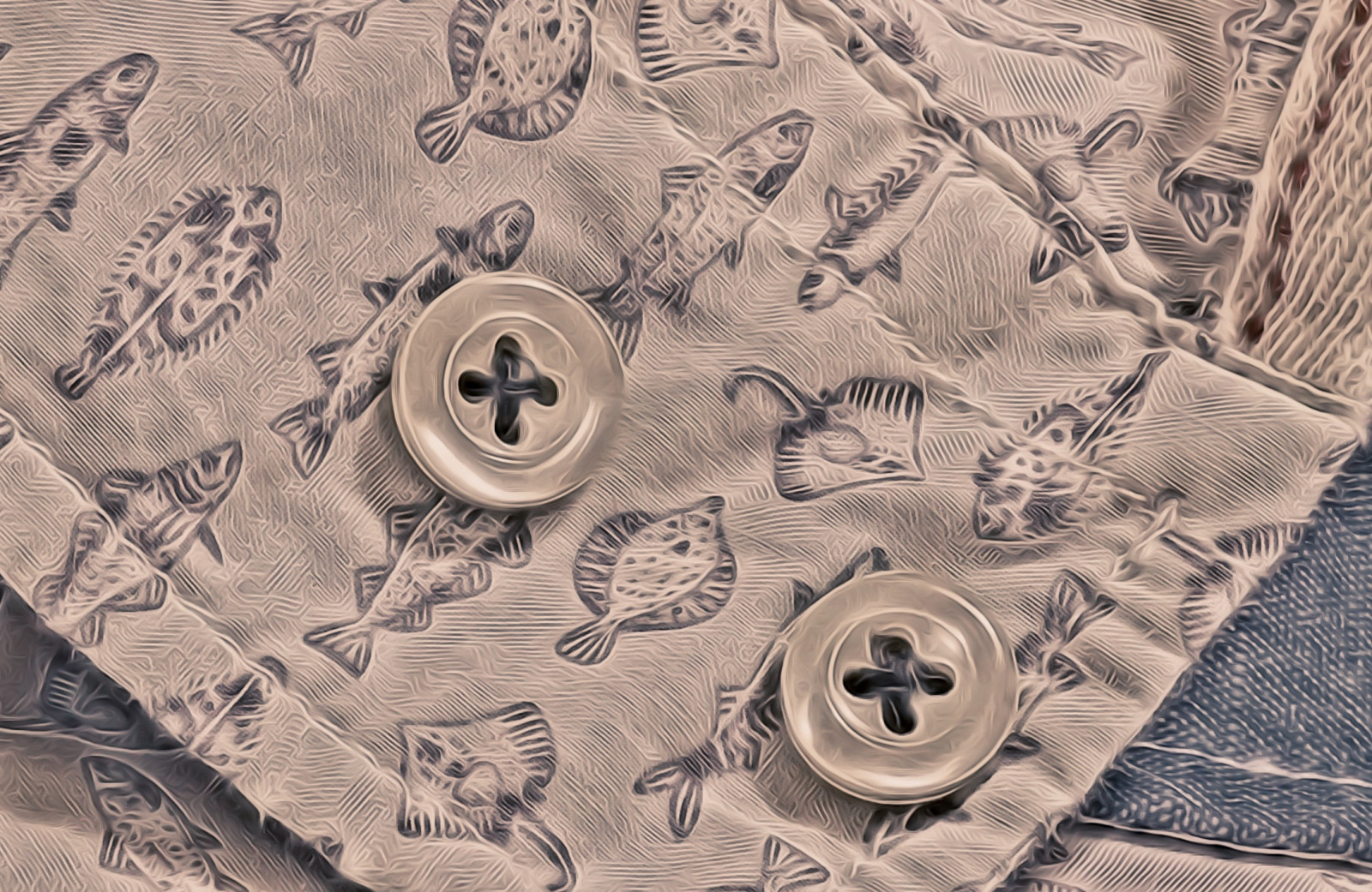 stof, Topaz, macromondays, bomuld, fisk, knap, manchet, skjorte, tekstil, klæde, clothtextile