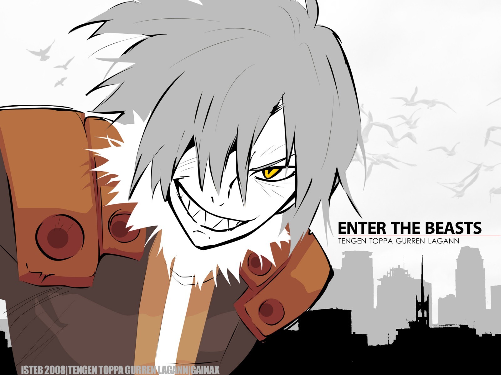 ilustrare, anime, desen animat, Tengen Toppa Gurren Lagann, schiță, mangaka