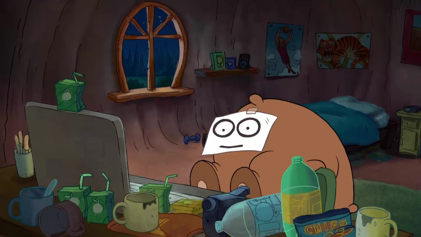 Illustration, Karikatur, Erfassung, WeBareBears, Spiele, Bildschirmfoto