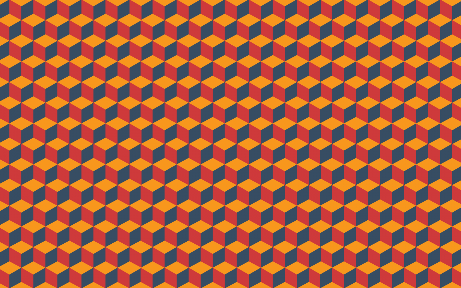 optická iluze, krychle, vzor, abstraktní