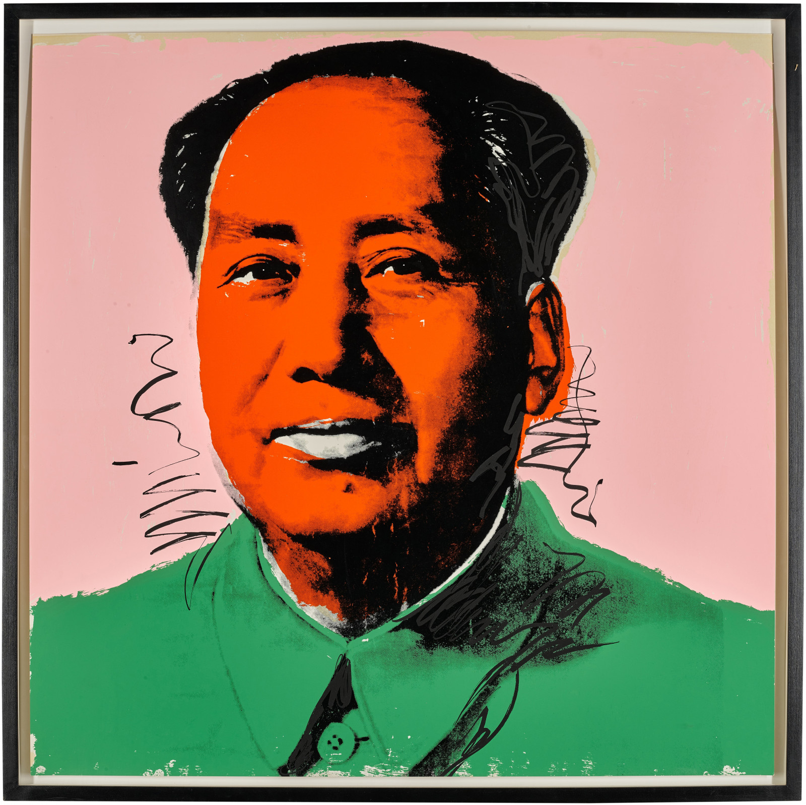 Wallpaper Artwork Pop Art Andy Warhol Face Mao Zedong Frame 