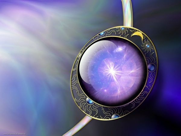 planet, space, fantasy art, reflection, vehicle, purple
