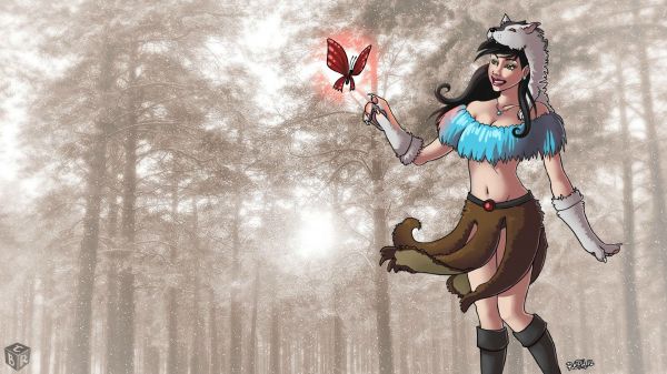drawing, women, creature, anime, RPG, PC gaming
