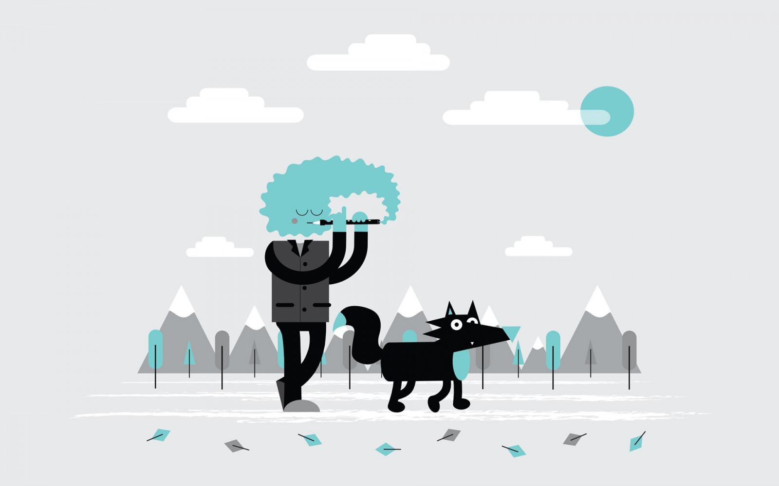 homens, Árvores, sai, ilustração, montanhas, arte digital, Animais, Fundo simples, minimalismo, obra de arte, silhueta, nuvens, música, Surreal, desenho animado, simples, dom, Marca, jogando, Andando, ARTE, apresentação, Fonte, diagrama