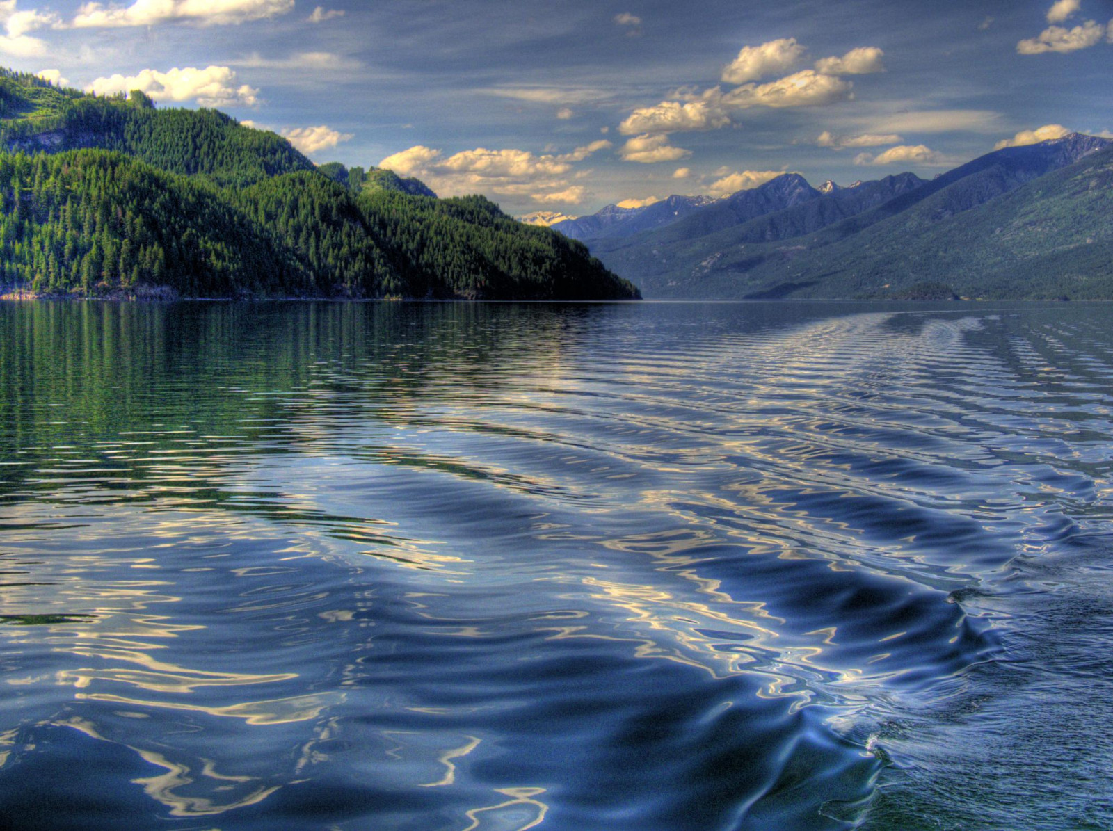 nebe, mrak, odraz, strom, zelená, Příroda, trajekt, probudit, Drsný, vlnění, vlna, Nelson, Casio, HDR, Kootenay, firstquality, Photomatix, pseudohdr, visiongroup, infinestyle, exf1, vision100