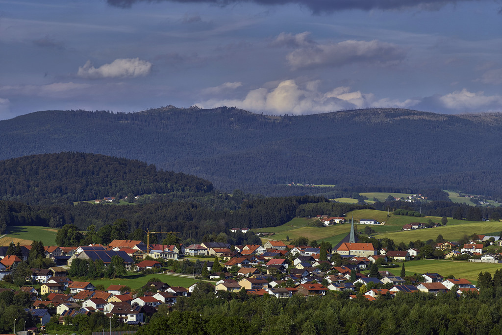 Wallpaper : landscape, hill, lake, sky, village, Germany, town ...