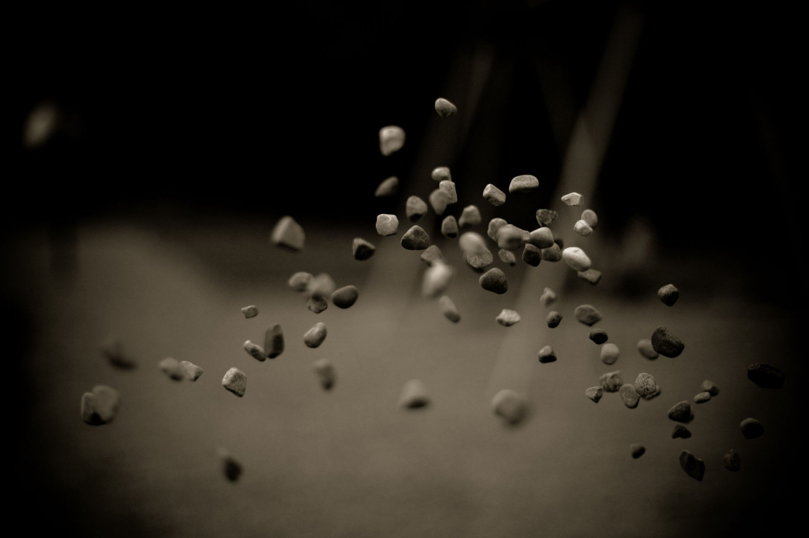 bílý, Černá, černobílý, fotografování, makro, kruh, štěrk, rosa, list, květ, pokles, tvar, tma, okvětní lístek, Černý a bílý, monochromatické fotografování, zblízka, makro fotografie, vlhkost