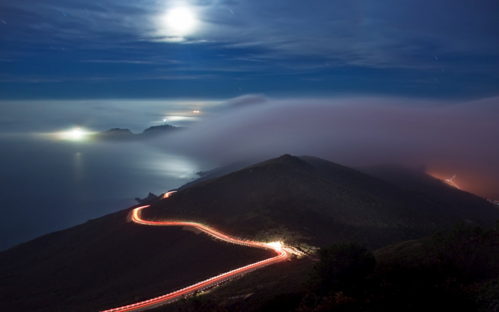 krajina, hory, západ slunce, moře, noc, odraz, nebe, mraky, svítání, večer, ráno, mlha, pobřeží, horizont, atmosféra, soumrak, světlo dům, mrak, hora, svítání, 1920x1200 px, atmosférický jev, landform, geografický rys, geologický fenomén, sopečný landform