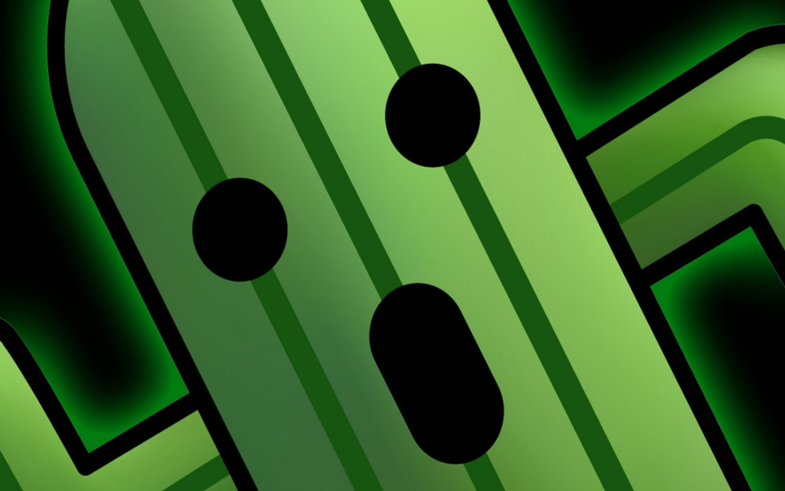 Černá, ilustrace, symetrie, zelená, vzor, kruh, Final Fantasy, míč, Cactuar, tvar, design, čára, číslo, Snímek obrazovky, počítač tapeta, font