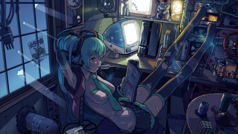 Vocaloid, Hatsune Miku, i fumetti, immagine dello schermo, mecha, gioco pc Vocaloid, Hatsune Miku, i fumetti, immagine dello schermo, mecha, gioco pc