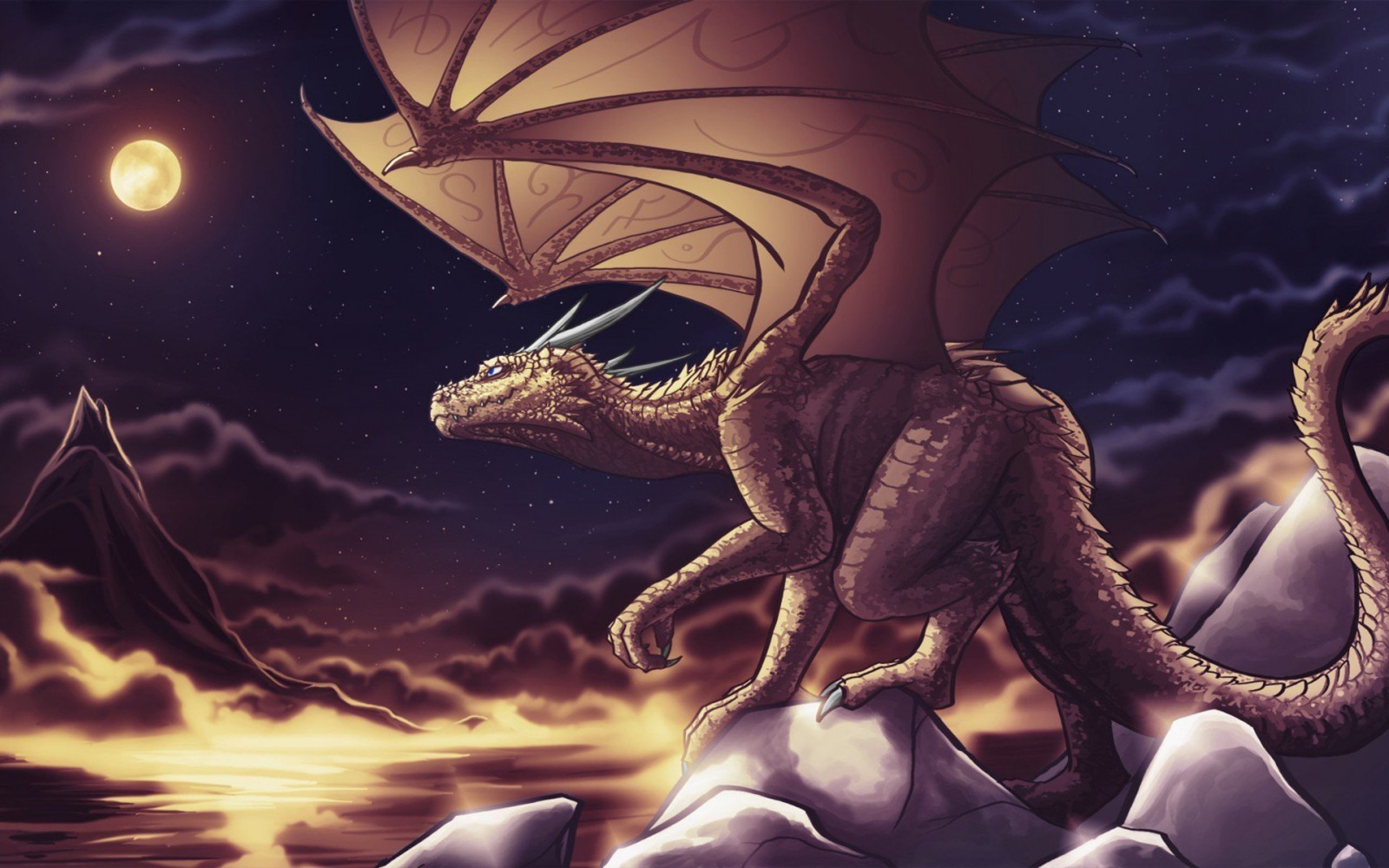 1920x1200 px, abstraktně, drak, snivá hudební kompozice