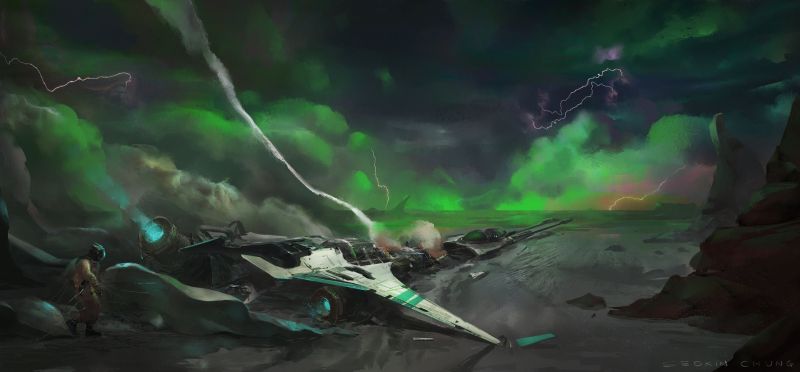 umělecká díla, sci-fi, loď duchů, tma, džungle, jitřenka umělecká díla, sci-fi, loď duchů, tma, džungle, jitřenka
