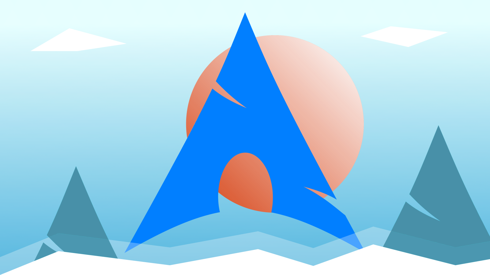 Linux, Arch Linux, logo, operativsystem