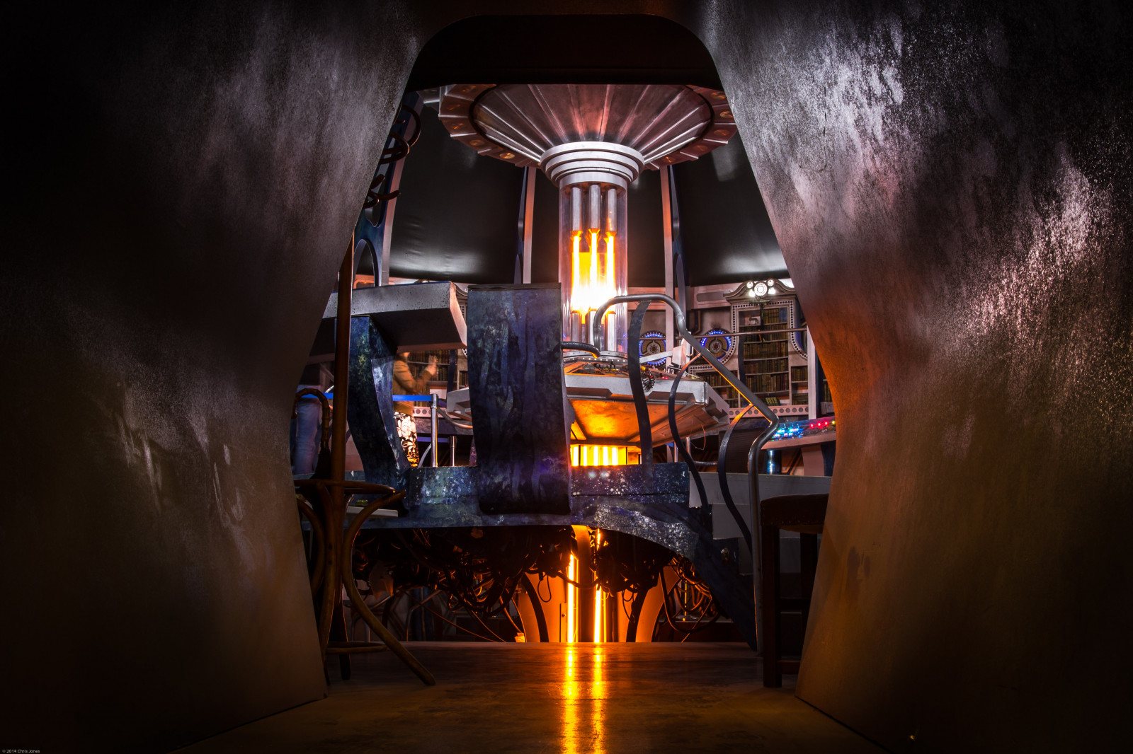 noc, TARDIS, BBC, soubor, Wales, Cardiff, světlo, osvětlení, tma, Spojené království, doktor kdo