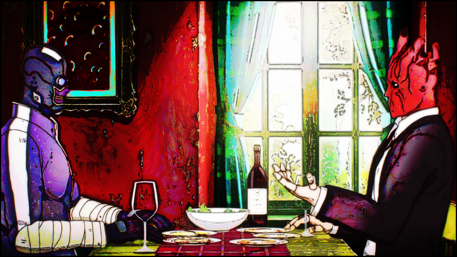 Dorohedoro, psychedelic, LSD, jasný, anime, trippy, manga