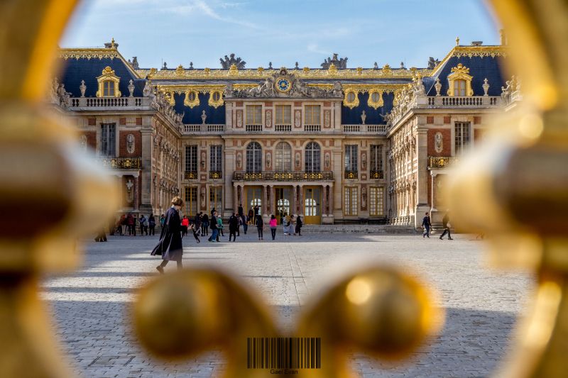 himmel, turistattraktion, milepæl, gul, by, palads