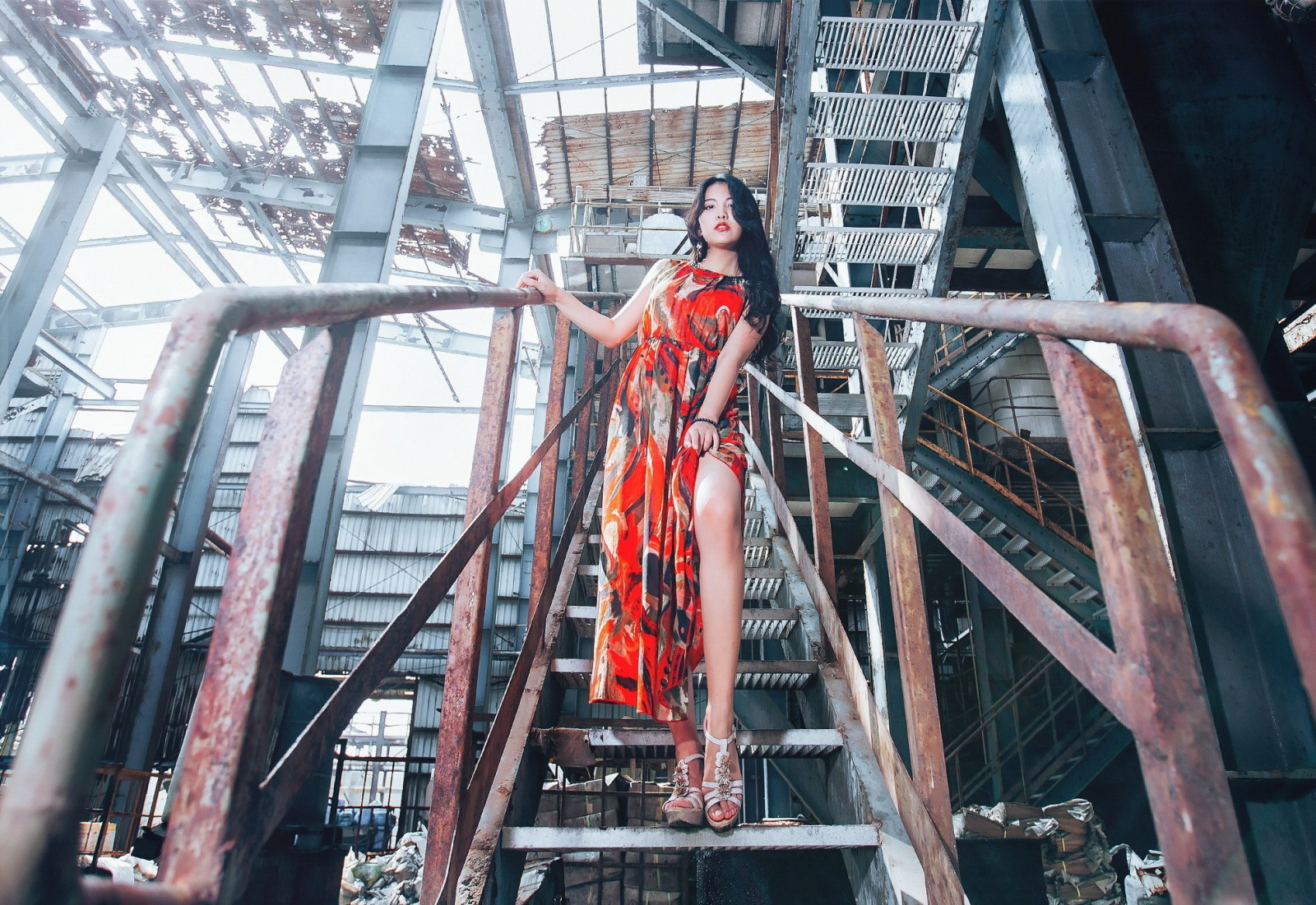 ženy, model, zřícenina, asijský, stadión, doprava, struktura, stožár, sportovní dějiště, veřejná doprava, zábavní park, zábavní jízda, horská dráha