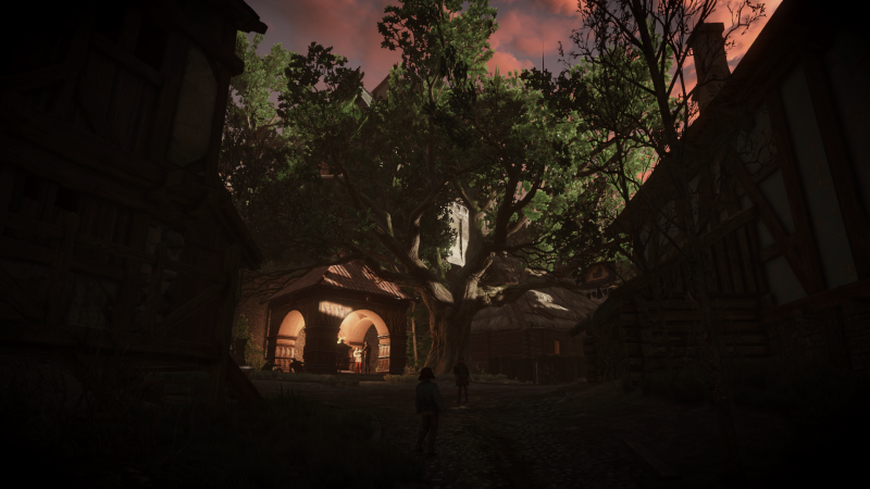 sollys, computerspil, nat, aften, Witcher 3 Wild Hunt, jungle